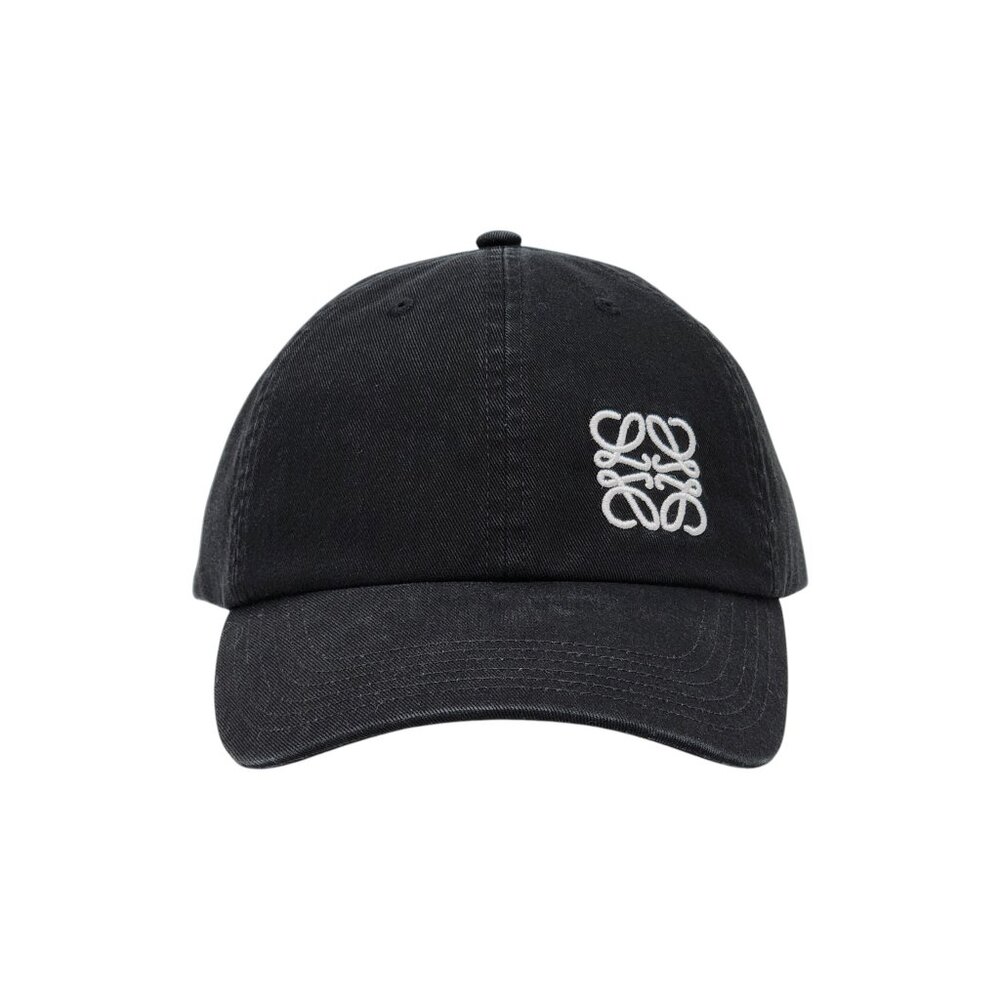 Loewe Uniform Staff Anagram Logo Baseball Cap Hat in Black